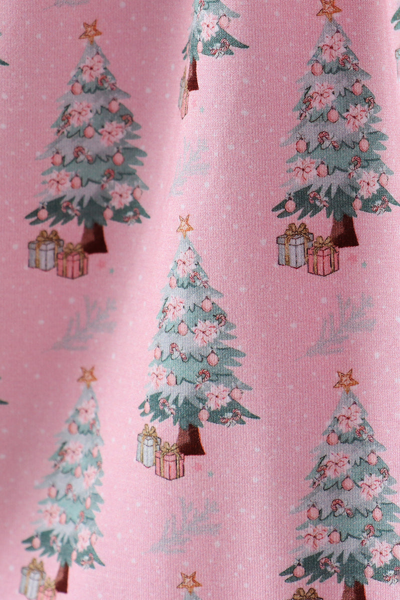 Pink christmas tree bamboo dress