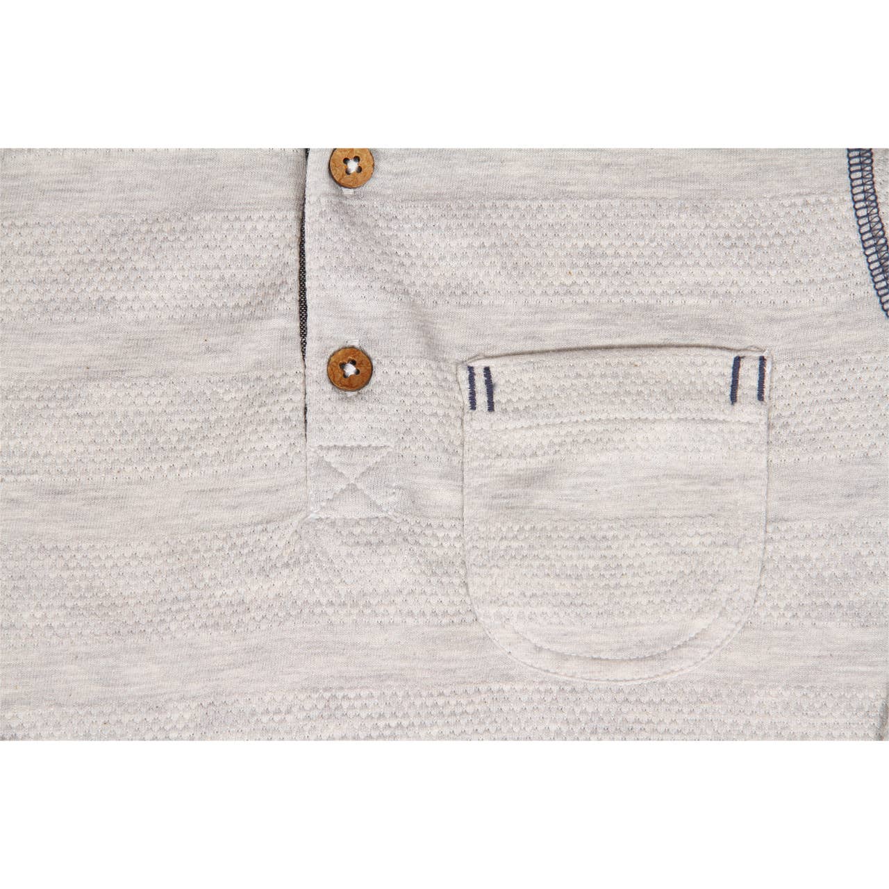 Harper Long Sleeve Textured Henley