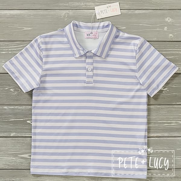 Boys Striped Polo