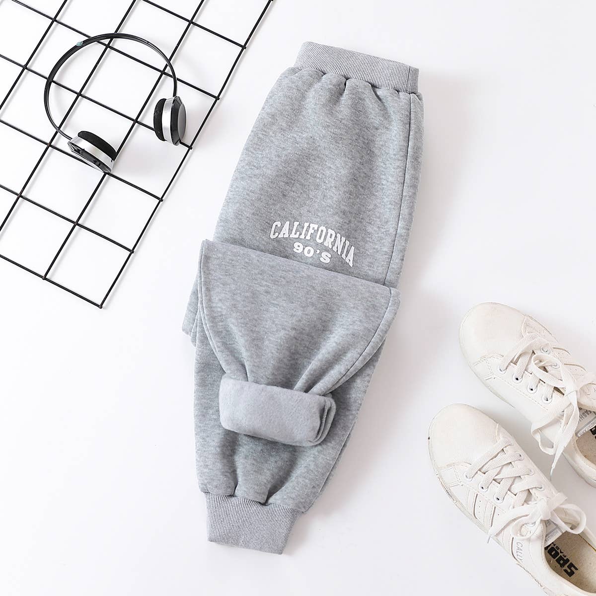Kid Boy Casual Letter Pattern Oversized Pants