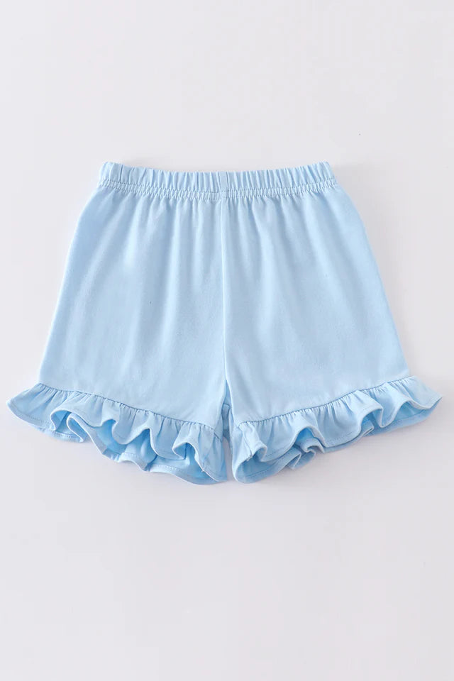 Premium Sky basic ruffle shorts
