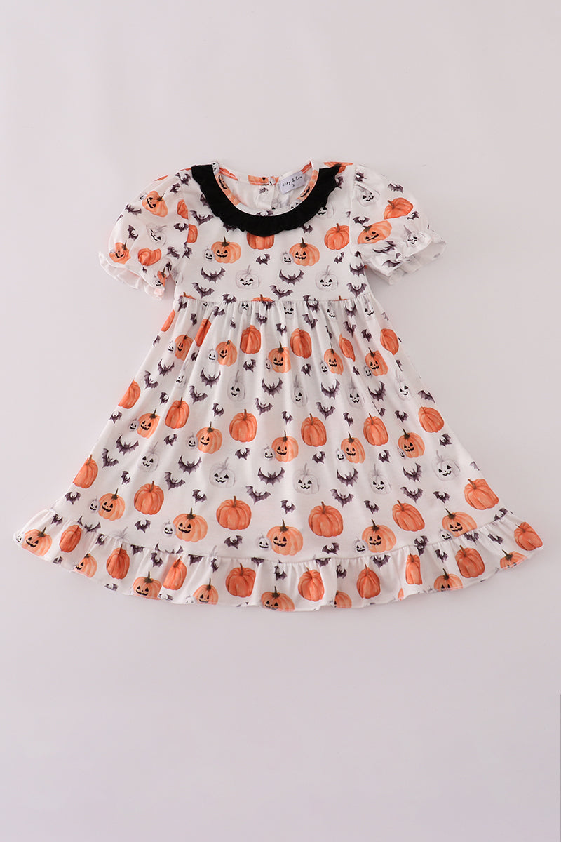 Black pumpkin print Dress