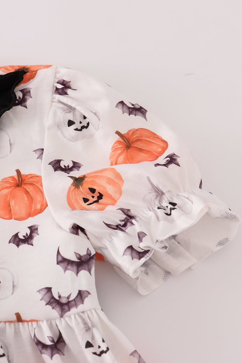 Black pumpkin print Dress