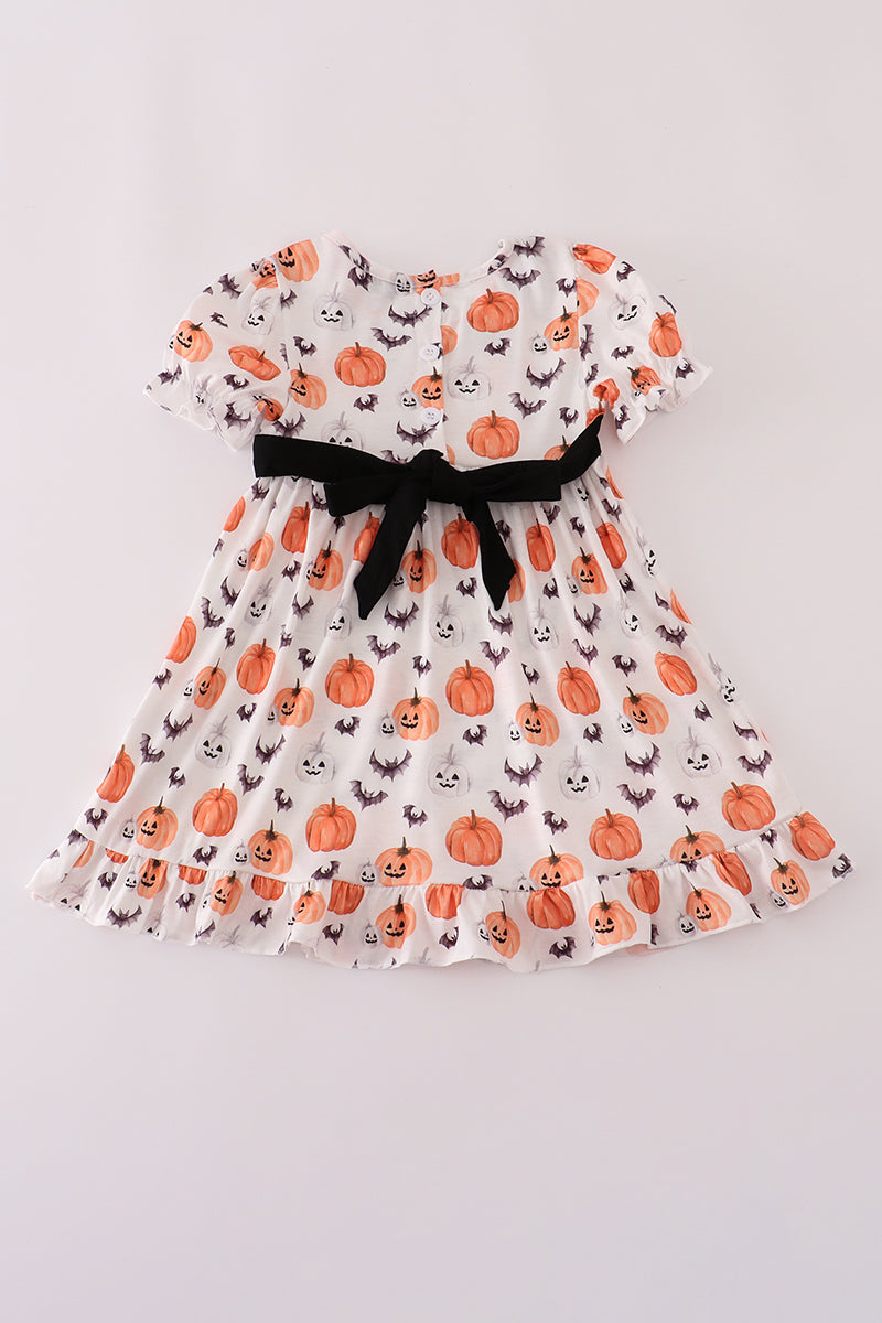 Black pumpkin print Dress