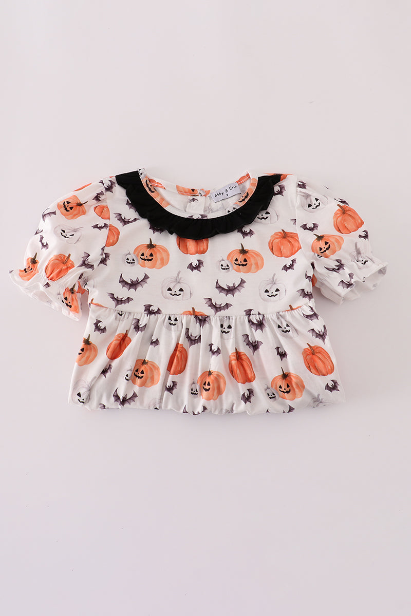 Black pumpkin print Dress