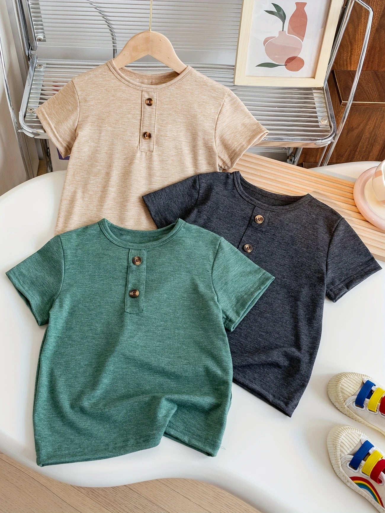 Boys' Casual Knit Short Sleeve T-Shirt