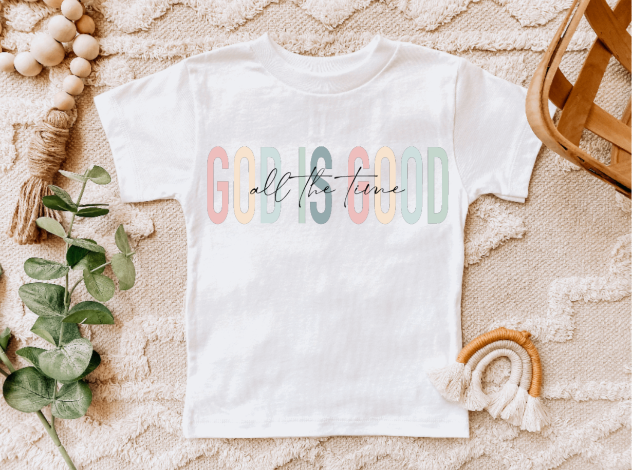 God is Good All The Time Kids Tee Shirt