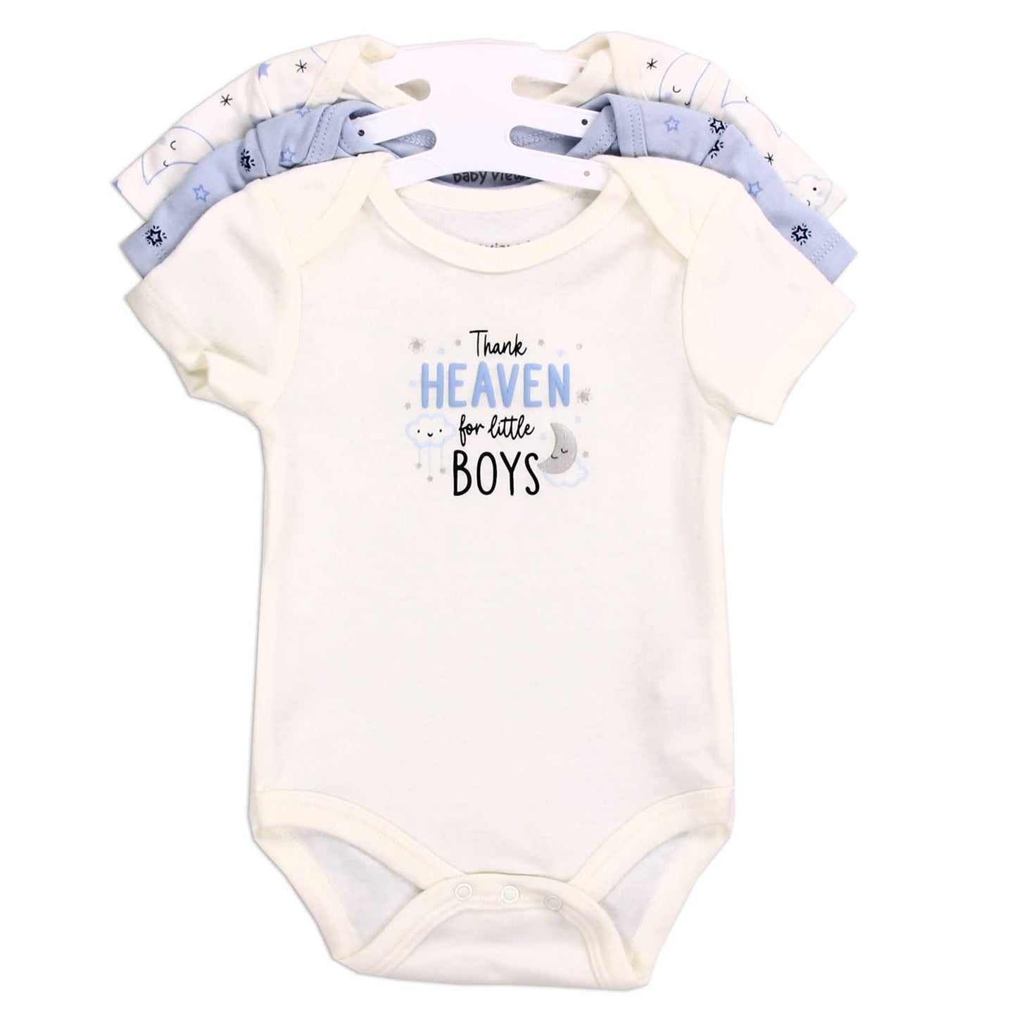 BABY VIEWS Boys Newborn 3-Pack Onesie Set