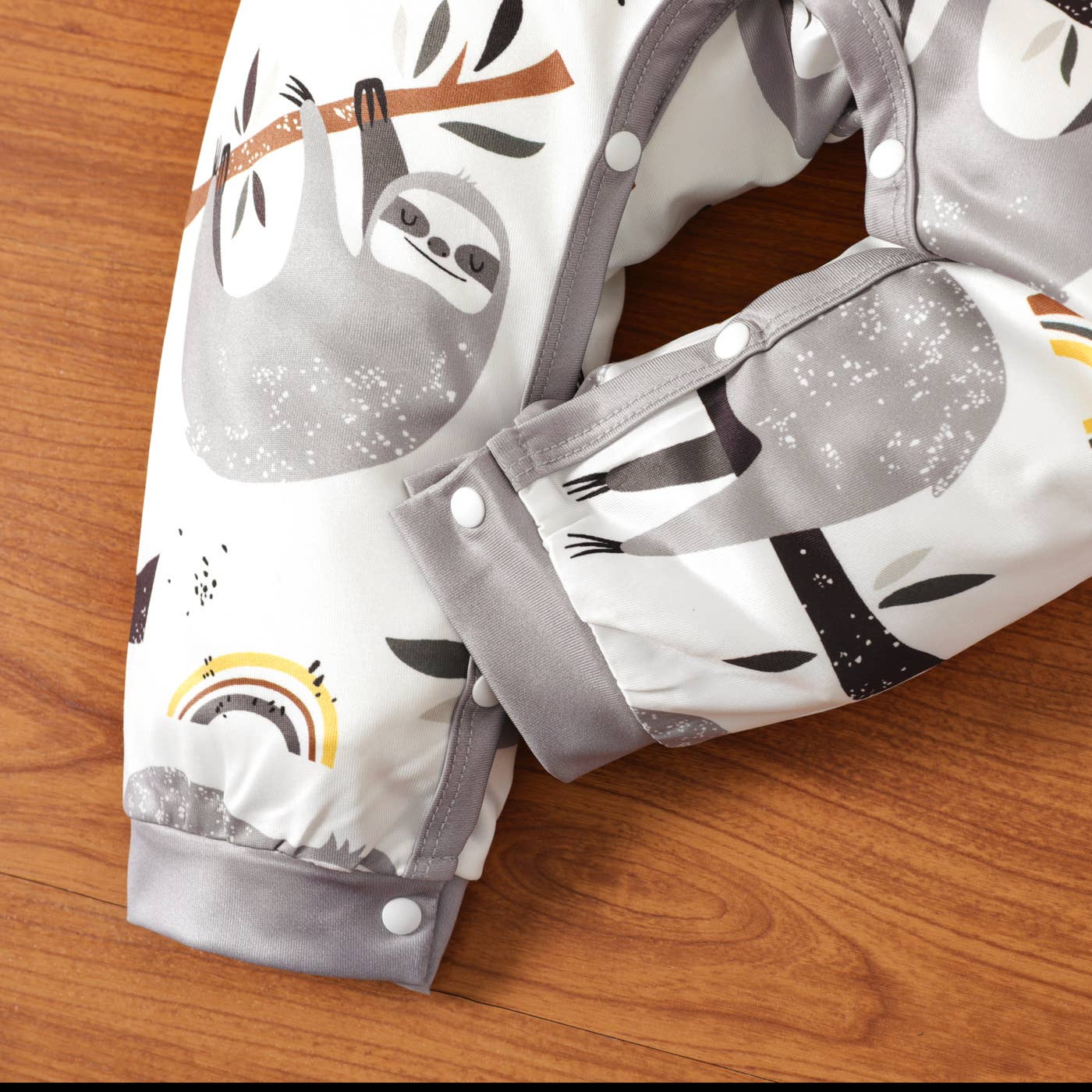 Cartoon Sloth Infant Long-sleeve Jumpsuit