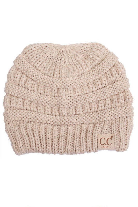 C.C Kids Solid Classic Knit Beanie