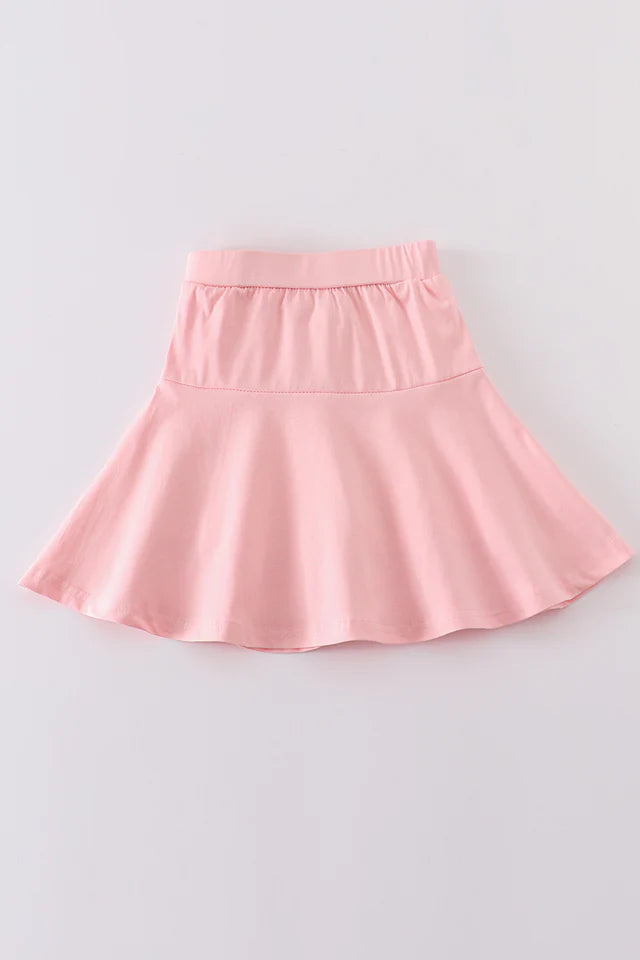 Pink basic skort