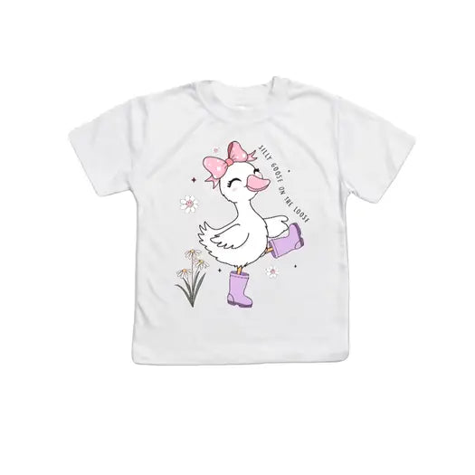 Silly Goose On the Loose Girls Summer Tee Shirt