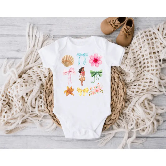 Hawaiian Sea Princess Girls Baby Bodysuit