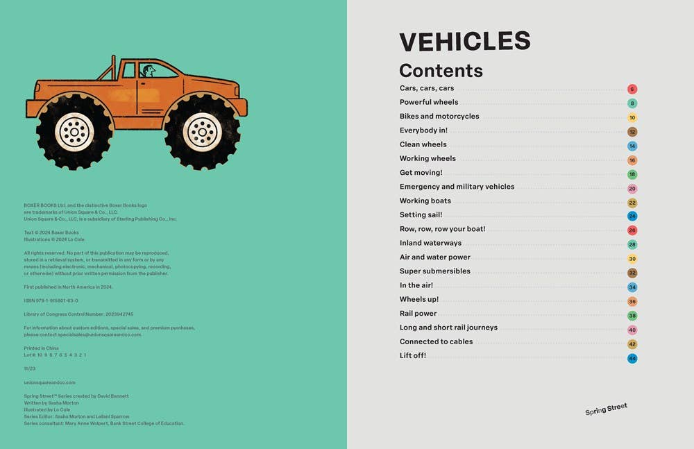 Spring Street Discover: Vehicles by Boxer Books