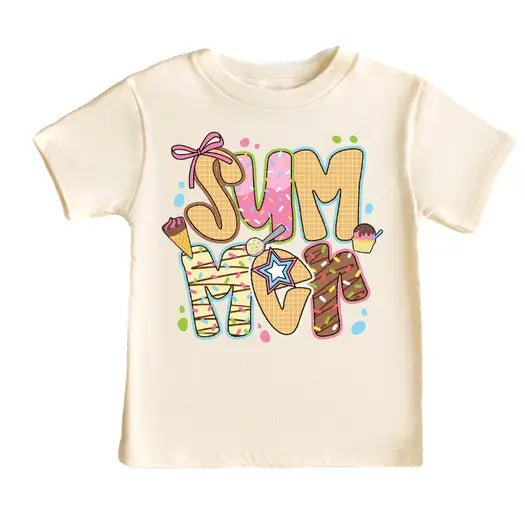 Summer Ice Cream Treats Girls Tee Shirt