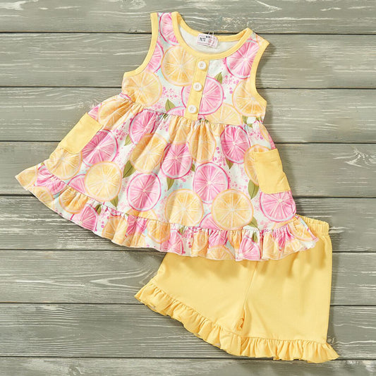 Lemon Burst 2pc Short Set