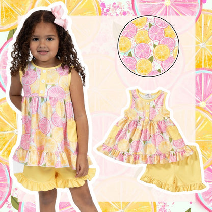 Lemon Burst 2pc Short Set