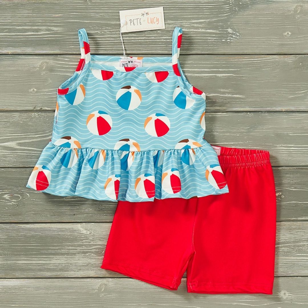 Ballin' at the Beach 2pc Short Set