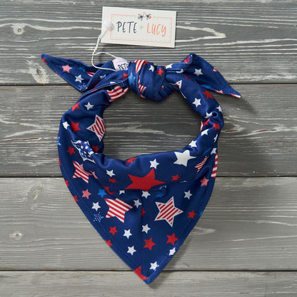 Star Spangled Doggy Bandana