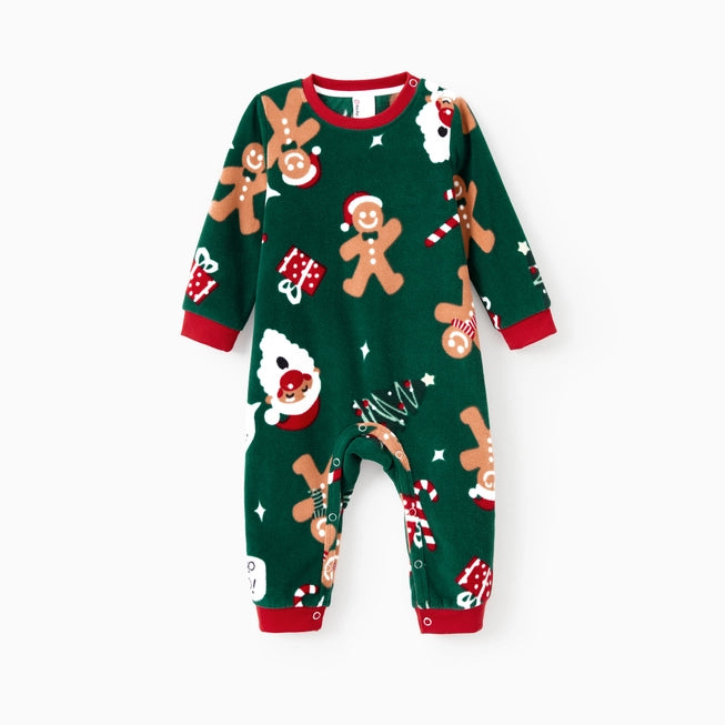 Christmas Pajamas - Fleece Gingerbread Man