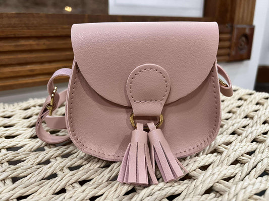 Pink Tassled Purse for Girls