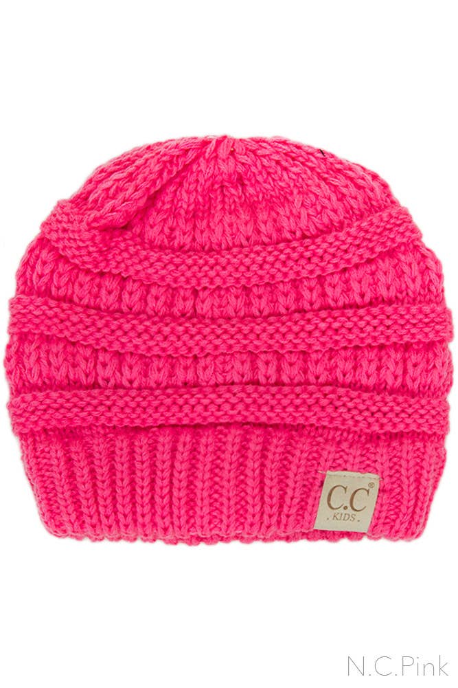 C.C Kids Solid Classic Knit Beanie