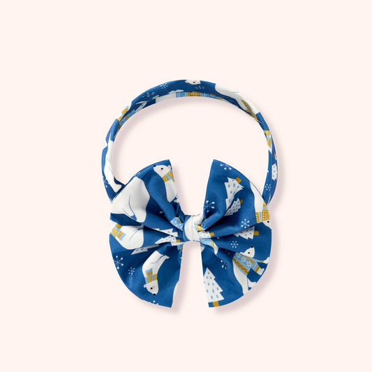Polar Embrace Headband Bow