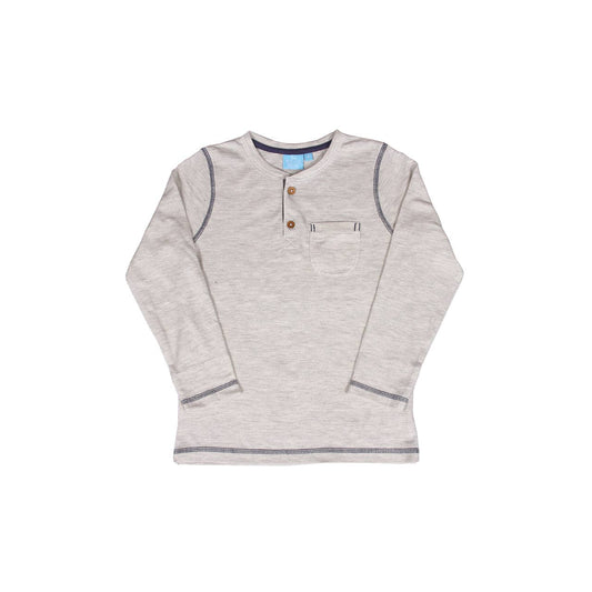 Harper Long Sleeve Textured Henley
