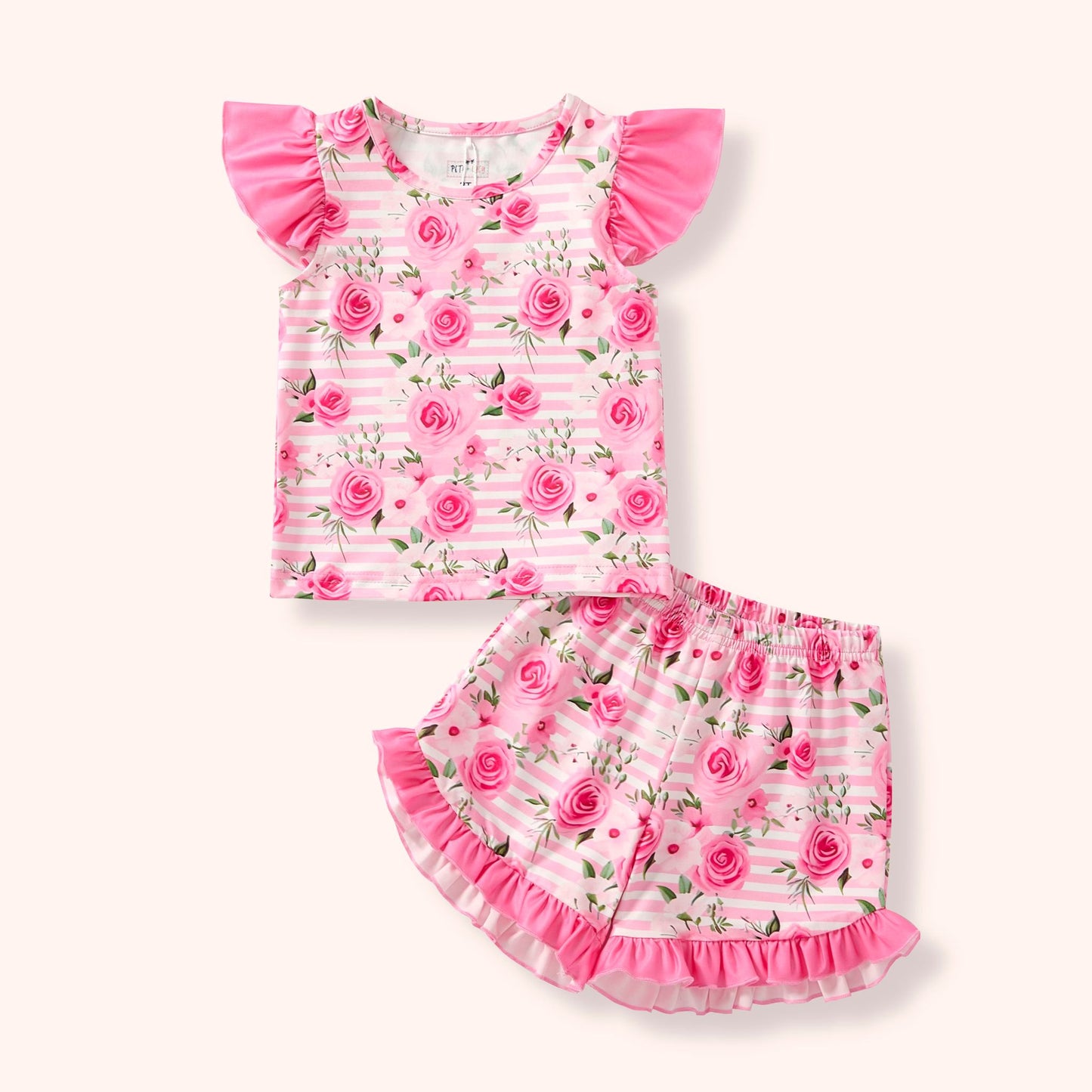 Pink Posies 2pc Pajama Set