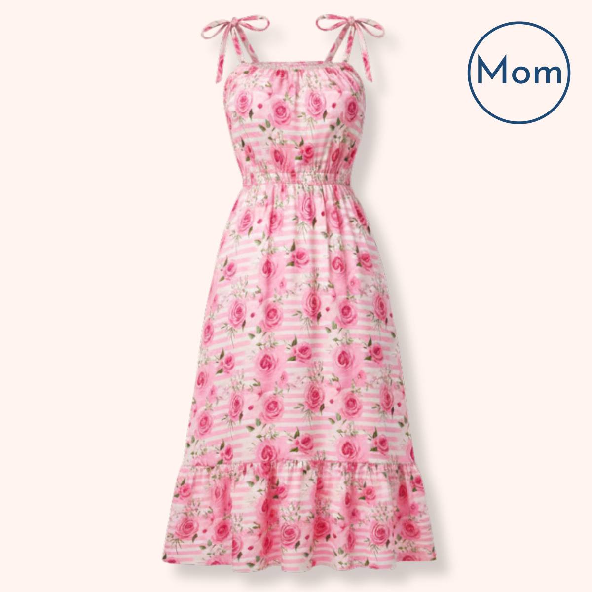 Pink Posies Mom Dress