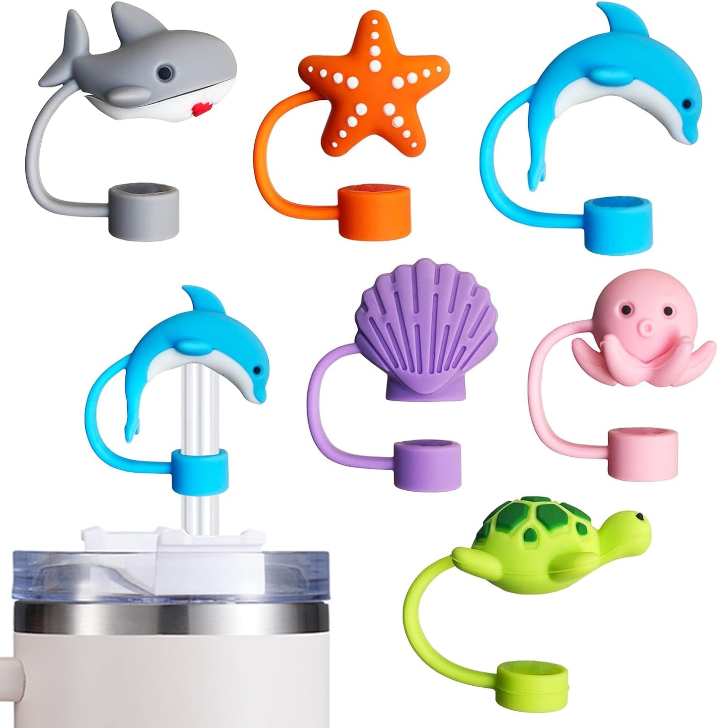 Sea Animal Straw Toppers 10mm