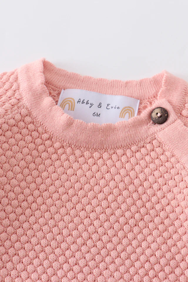 Pink buttons sweater