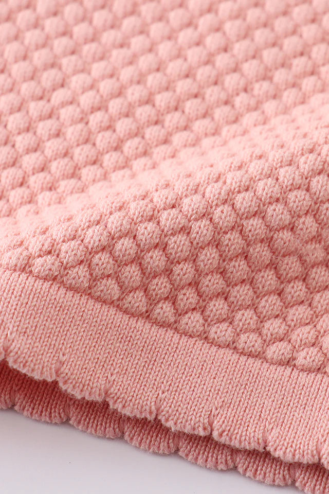 Pink buttons sweater