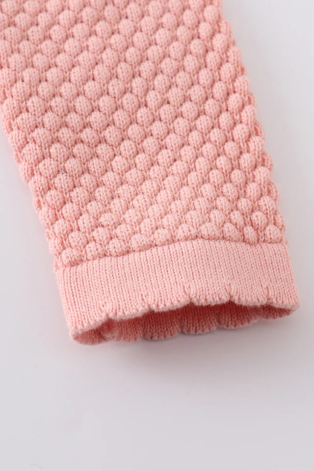 Pink buttons sweater