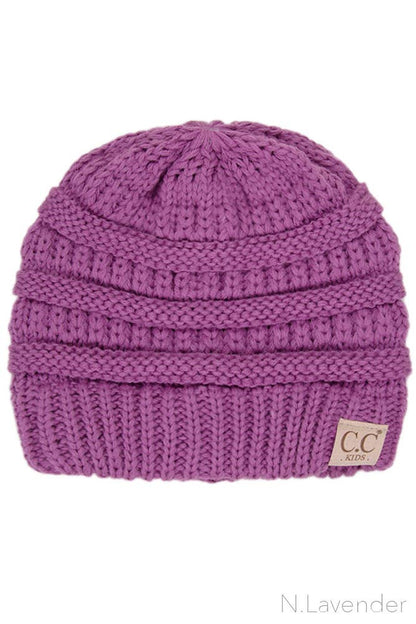 C.C Kids Solid Classic Knit Beanie