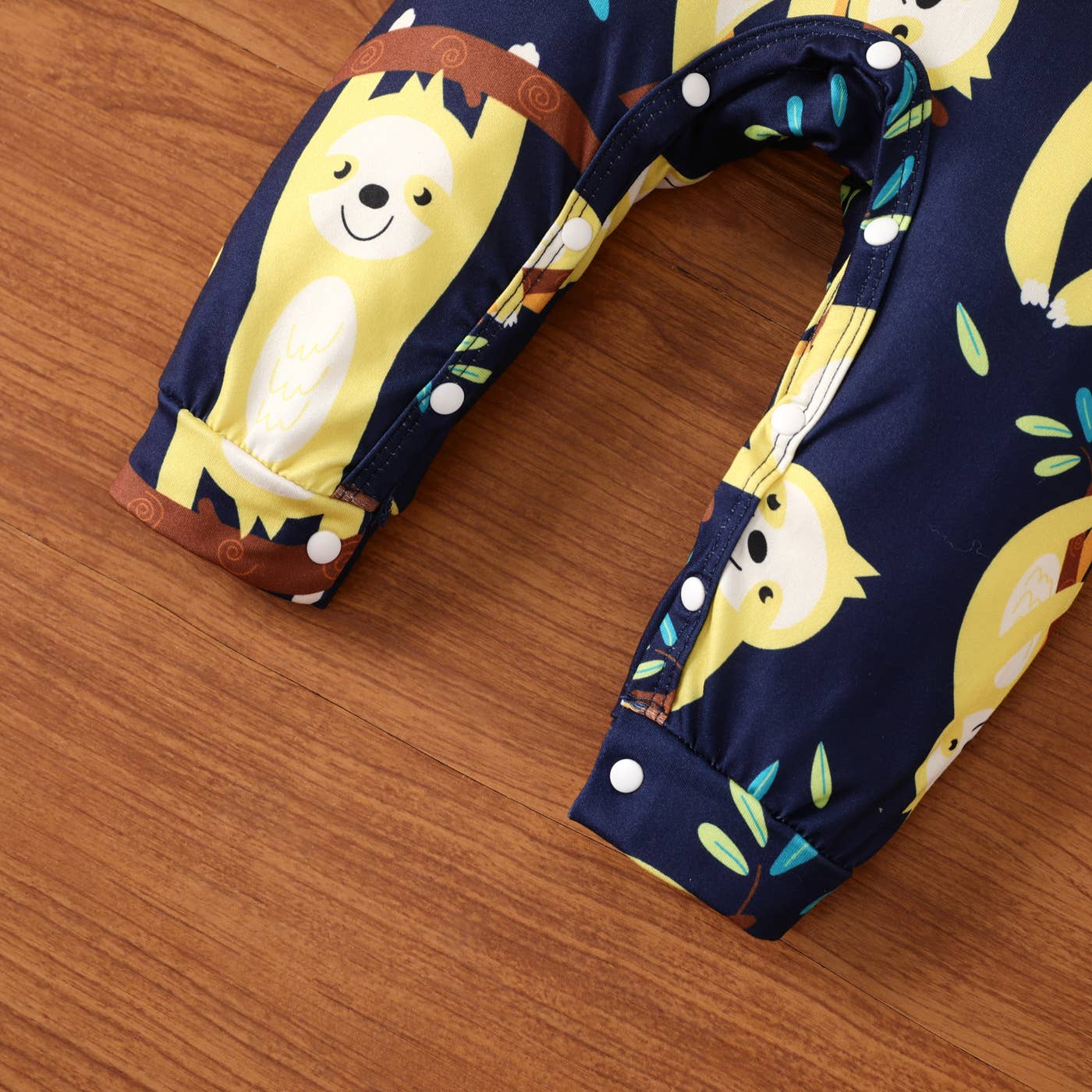 Cartoon Sloth Infant Long-sleeve Jumpsuit