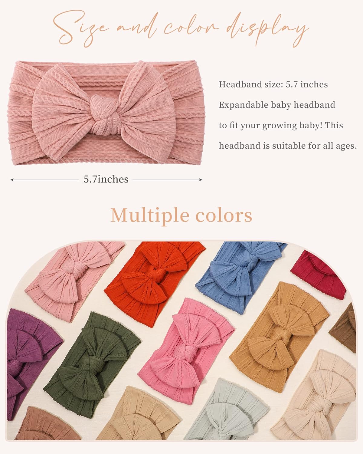 Baby Nylon Bow Headbands