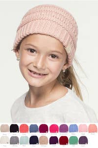 C.C Kids Solid Classic Knit Beanie