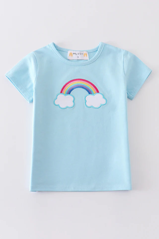 Premium blue rainbow Top