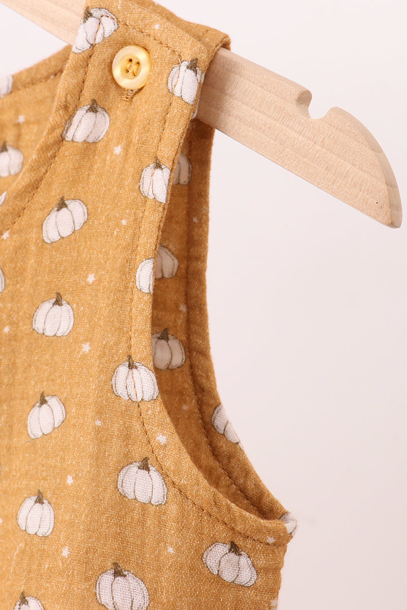 Premium pumpkin print muslin jonjon