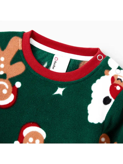 Christmas Pajamas - Fleece Gingerbread Man