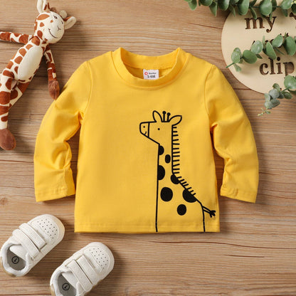 Baby/Toddler Unisex Childlike Animal Long-sleeved Shirts