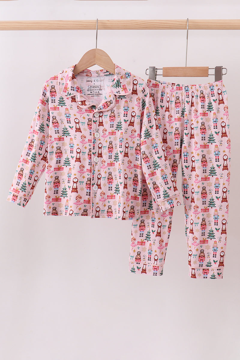 Nutcracker print bamboo pants set