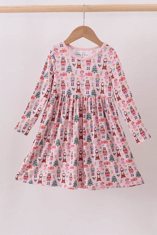 Nutcracker print bamboo dress