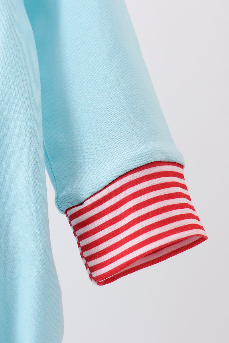 Blue vehicle emboridery bubble