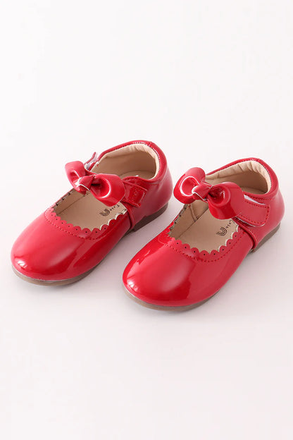 Red Bow Mary Janes - Leila