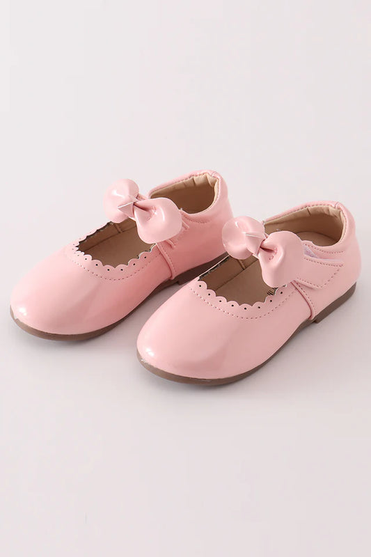 Pink Bow Mary Janes - Leila