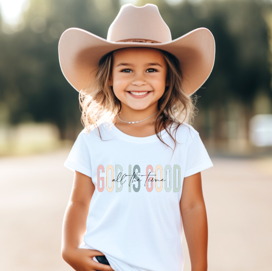 God is Good All The Time Kids Tee Shirt