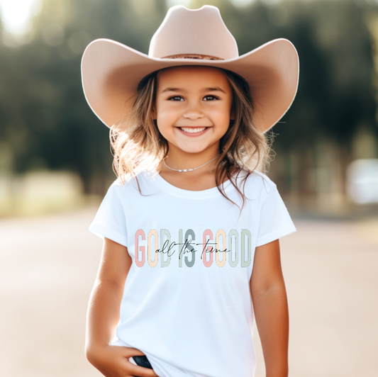 God is Good All The Time Kids Tee Shirt