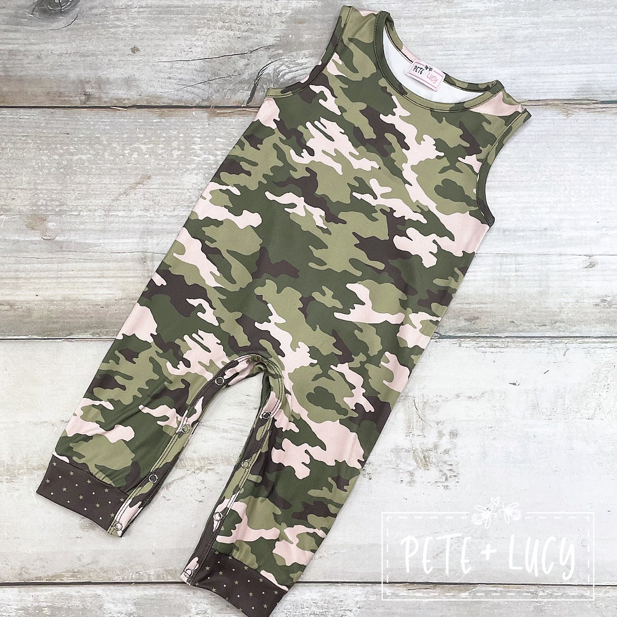 Camo Cuties Boy Romper